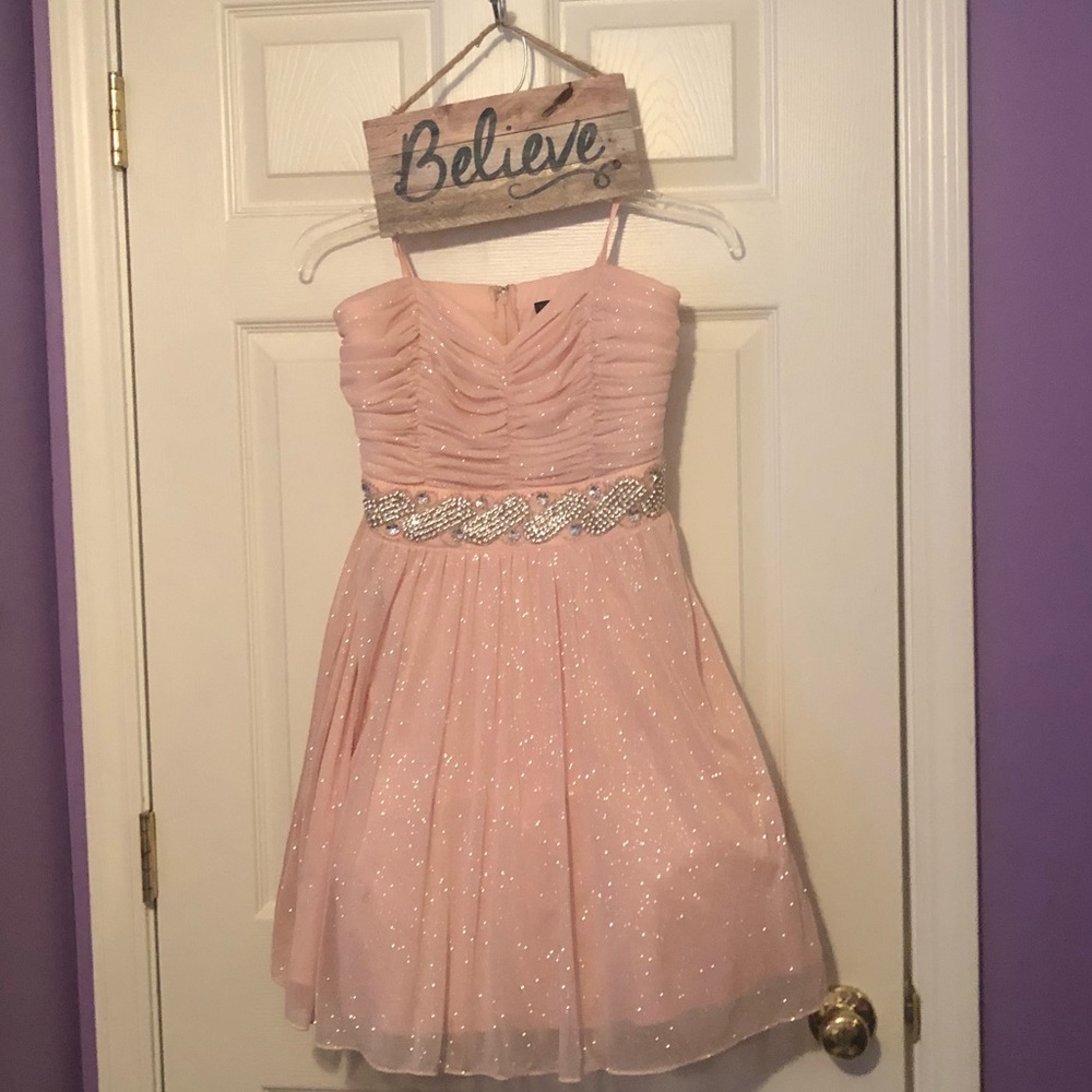 Pink Strapless Trixx Dress